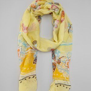Yellow Butterfly Scarf